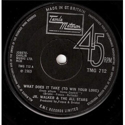 Junior Walker & The All Stars What Does It Take (To Win Your Love) USED VINYL 7INCH 45 RPM SINGLE