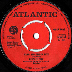 Percy Sledge Warm And Tender Love USED VINYL 7INCH 45 RPM
