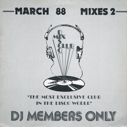 Various March 88 - Mixes 2 USED VINYL 12INCH 33 S RPM COMPILATION PARTIALLY MIXED