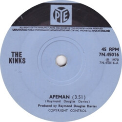 The Kinks Apeman USED VINYL 7INCH SINGLE 45 RPM