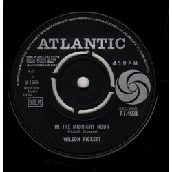 Wilson Pickett In The Midnight Hour VINYL 7" USED