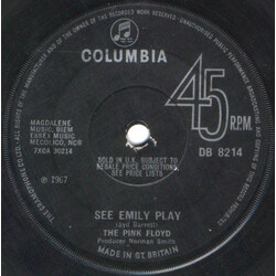 Pink Floyd See Emily Play VINYL 7" USED
