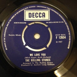 The Rolling Stones We Love You / Dandelion VINYL 7" USED