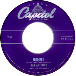Ray Anthony & His Orchestra Tenderly / Autumn Nocturne Vinyl 7" USED