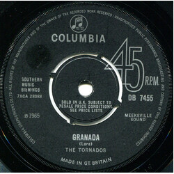 The Tornados Granada USED VINYL 7INCH 45 RPM SINGLE MONO