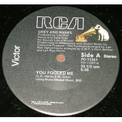 Grey And Hanks You Fooled Me USED VINYL 12INCH 33 S RPM STEREO