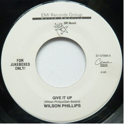 Wilson Phillips Give It Up USED VINYL 7INCH SINGLE JUKEBOX