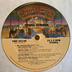 Donna Summer Mac Arthur Park Suite USED VINYL 12INCH 33 S RPM SINGLE SIDED STEREO