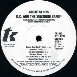 KC & The Sunshine Band Greatest Hits Vinyl LP USED