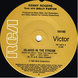 Kenny Rogers / Dolly Parton Islands In The Stream USED VINYL 7INCH 45 RPM SINGLE