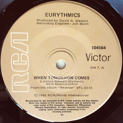 Eurythmics When Tomorrow Comes USED VINYL 7INCH 45 RPM SINGLE
