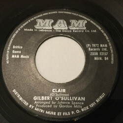 Gilbert O'Sullivan Clair / What Could Be Nicer USED VINYL 7INCH 45 RPM SINGLE