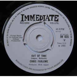 Chris Farlowe Out Of Time USED VINYL 7INCH 45 RPM SINGLE MONO