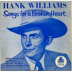 Hank Williams Songs For A Broken Heart USED VINYL 7INCH 45 RPM EP MONO
