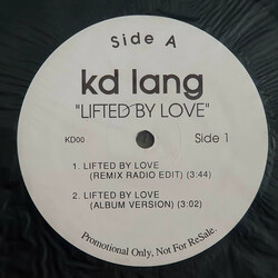 k.d. lang Lifted By Love USED VINYL 12INCH PROMO