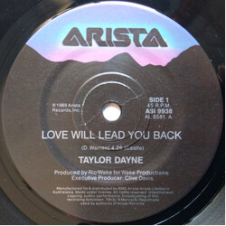 Taylor Dayne Love Will Lead You Back USED VINYL 7INCH 45 RPM SINGLE