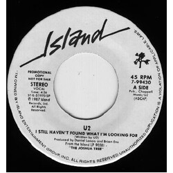 U2 I Still Haven't Found What I'm Looking For VINYL 7" USED