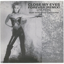 Lita Ford Close My Eyes Forever (Remix) USED VINYL 7INCH 45 RPM SINGLE PROMO