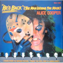 Alice Cooper He's Back (The Man Behind The Mask) USED VINYL 7INCH 45 RPM SINGLE