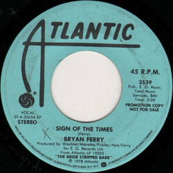 Bryan Ferry Sign Of The Times Vinyl 7" USED