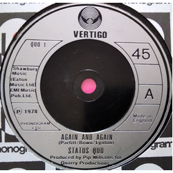 Status Quo Again And Again Vinyl 7" USED