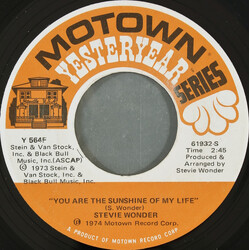 Stevie Wonder You Are The Sunshine Of My Life / Higher Ground USED VINYL 7INCH 45 RPM SINGLE
