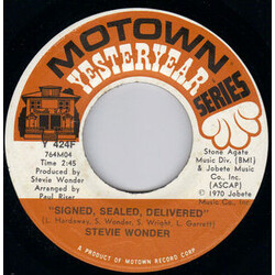 Stevie Wonder Signed, Sealed, Delivered / Heaven Help Us All USED VINYL 7INCH 45 RPM