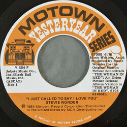 Stevie Wonder I Just Called To Say I Love You USED VINYL 7INCH 45 RPM SINGLE