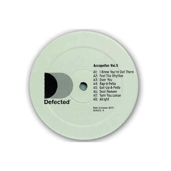 Various Defected Accapellas Vol.5 USED VINYL 12INCH LIMITED EDITION
