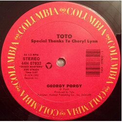 Toto Georgy Porgy / Africa USED VINYL 12INCH 33 S RPM REISSUE