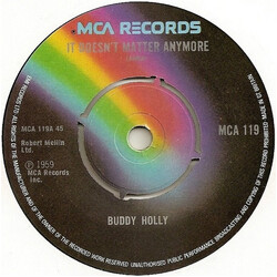 Buddy Holly It Doesn't Matter Anymore USED VINYL 7INCH 45 RPM SINGLE