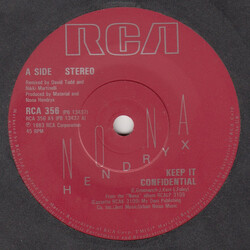 Nona Hendryx Keep It Confidential USED VINYL 7INCH SINGLE