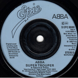 ABBA Super Trouper USED VINYL 7INCH 45 RPM SINGLE REPRESS