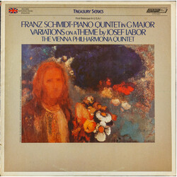 Franz Schmidt / The Vienna Philharmonia Quintet Piano Quintet In G Major / Variations On A Theme By Josef Labor Vinyl LP USED