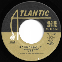 Yes Roundabout / Long Distance Runaround Vinyl 7" USED
