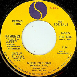 Ramones Needles & Pins USED VINYL 7INCH 45 RPM PROMO STEREO MONO