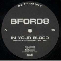 Baby Ford In Your Blood USED VINYL 12INCH 45 RPM PROMO