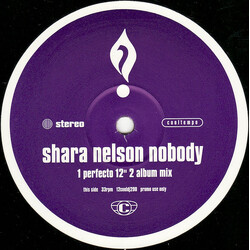 Shara Nelson Nobody USED VINYL 12INCH 33 S RPM PROMO