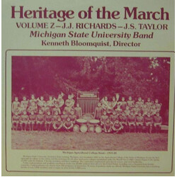 Michigan State University Band Heritage Of The March Volume Z - J.J.Richards - J.S.Taylor Vinyl LP USED