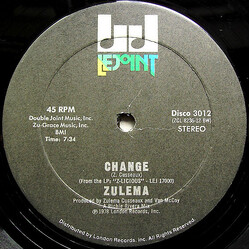 Zulema Change USED VINYL 12INCH 45 RPM