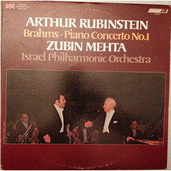 Arthur Rubinstein / Johannes Brahms / Zubin Mehta / Israel Philharmonic Orchestra Piano Concerto No.1 In D Minor, Op.15 Vinyl LP USED