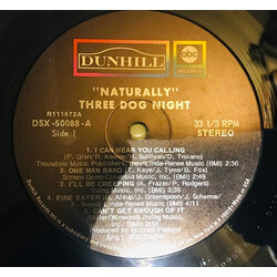 Three Dog Night Naturally Vinyl LP USED
