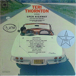 Teri Thornton Teri Thornton Sings Open Highway (The Theme From "Route 66") Vinyl LP USED