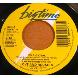 Love And Rockets No Big Deal Vinyl 7" USED