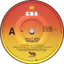 Billy Joel Pressure USED VINYL 7INCH 45 RPM SINGLE