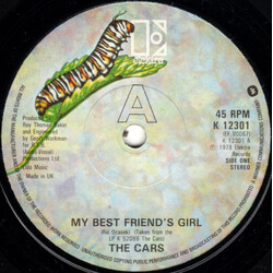 The Cars My Best Friend's Girl USED VINYL 7INCH 45 RPM SINGLE STEREO