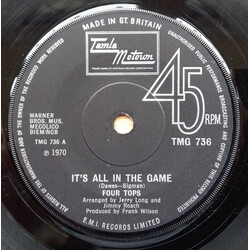 Four Tops It's All In The Game USED VINYL 7INCH 45 RPM SINGLE