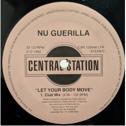 Nu Guerilla Let Your Body Move USED VINYL 12INCH 33 S RPM