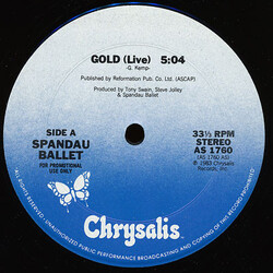 Spandau Ballet Gold USED VINYL 12INCH 33 S RPM PROMO