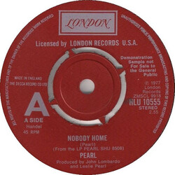Pearl (35) Nobody Home USED VINYL 7INCH 45 RPM PROMO